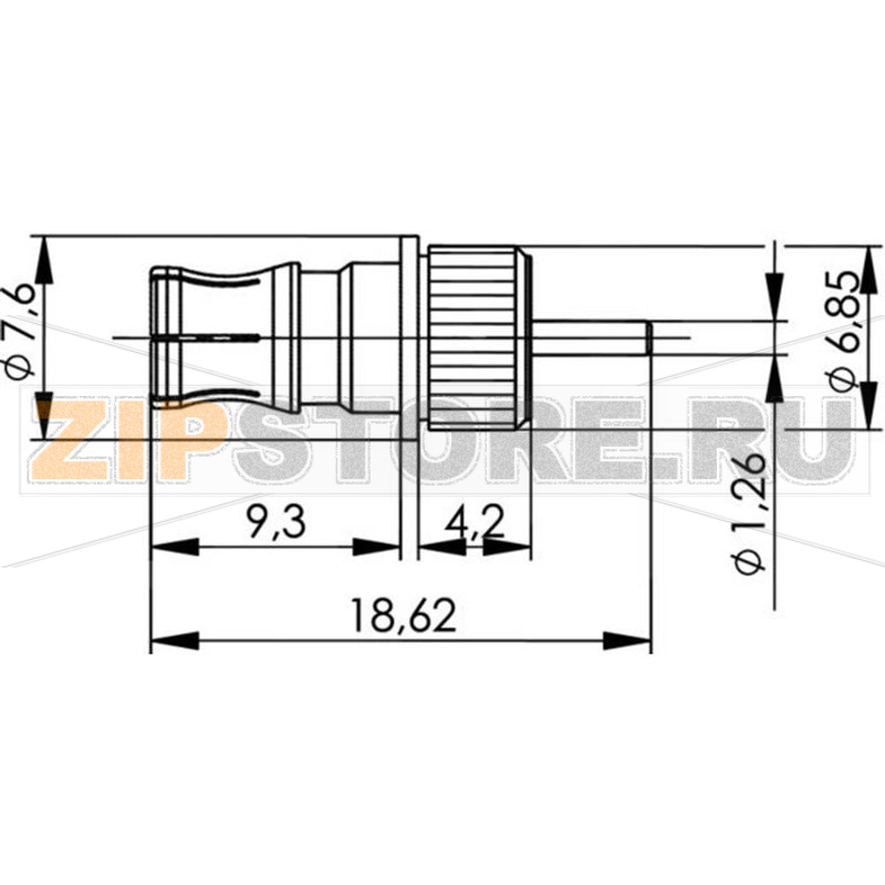 Разъем QLS, 50 Ом, 1 шт Telegärtner J01421A0015 