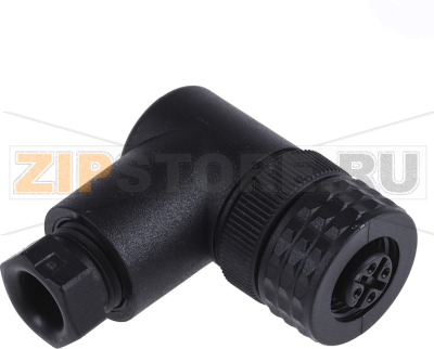 Разъем круглый M12, IP67, 4 контакта Hirschmann ELWIKA 4012 K PG7 
