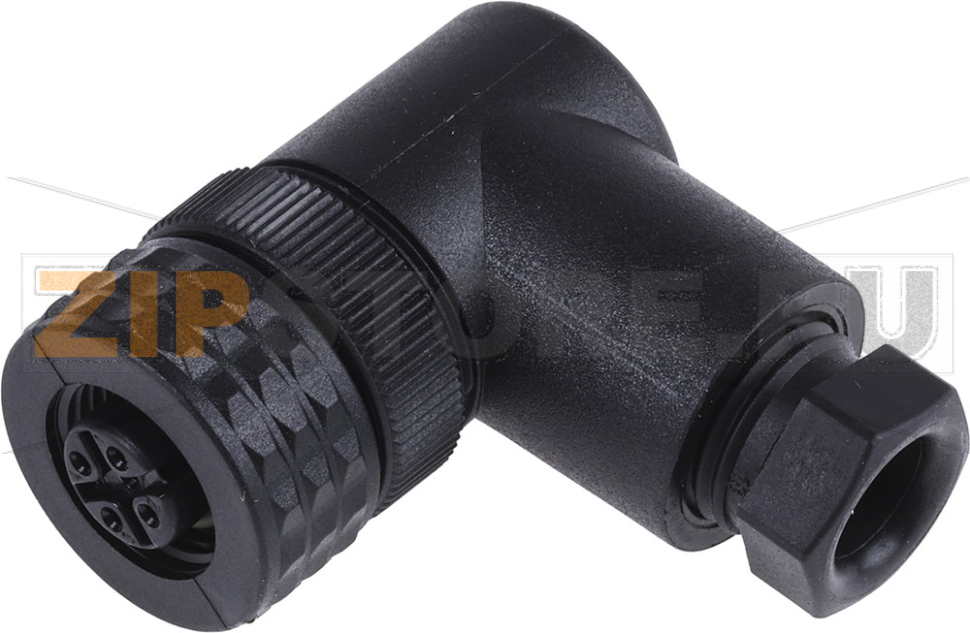 Разъем круглый M12, IP67, 4 контакта Hirschmann ELWIKA 4012 K PG7 