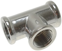 ХРОМИРОВАННОЕ Т-ОБРАЗНОЕ СОЕДИНЕНИЕ FF Ø 3/8"