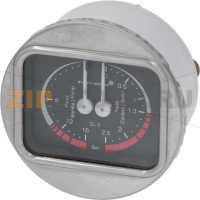 PRESSURE GAUGE FOR BOILER-PUMP ø 63 mm