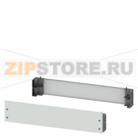 SIVACON, Base, for cabinets with front door H: 200 mm, W: 1200 mm, RAL 7035, 4 feet and 2 masking frames Siemens 8MF1220-2CS
