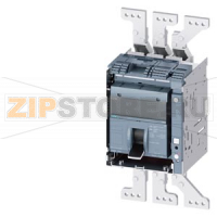 draw-out switch disconnector with handle with guide frame and PSS frame 1600; 4AUX Icu=55kA @ 415V, 3-pole SD100; In=1250A without overload protection w/o short-circuit protection front bus connector offset Siemens 3VA2712-5.A36-....