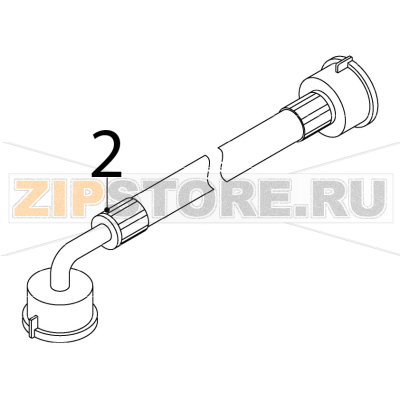 Inlet hose Hoshizaki IM-65NE-25 Inlet hose Hoshizaki IM-65NE-25Запчасть на деталировке под номером: 2