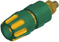 Разъем 4 мм, 35 А, 30 В, зеленый, желтый Hirschmann PKI 10 A AU YELLOW/GREEN