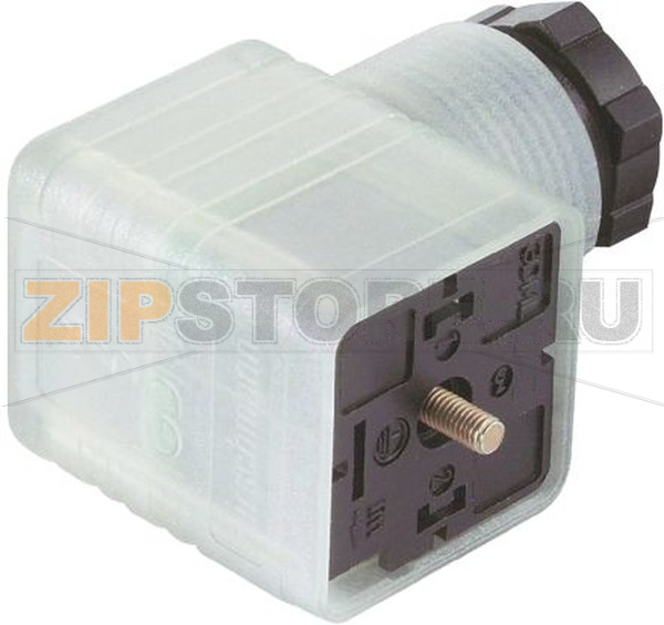 Разъем прямоугольный, 2P+E, прозрачный, 1 шт Hirschmann GDML2011LED24 