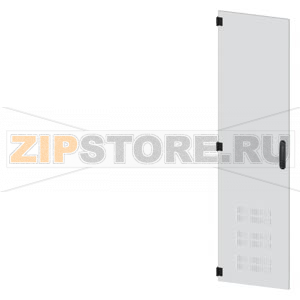 SIVACON, door, left, ventilated, IP40, H: 1800 mm, W: 450 mm, RAL 7035, Protection class 1 Siemens 8MF1870-2UT15-2BA2 