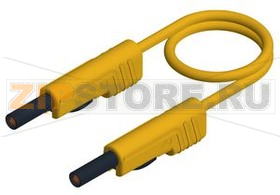 Провод тестовый 1 м, желтый Hirschmann MLB 100/1 V YELLOW 