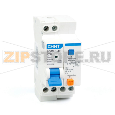 Дифавтомат 32 А, 10 мА, 4.5 кА Chint NXBLE-40 