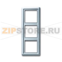 Рамка трехместная, серебристый алюминий ABB 2CKA001730A0280