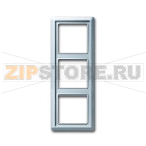 Рамка трехместная, серебристый алюминий ABB 2CKA001730A0280 