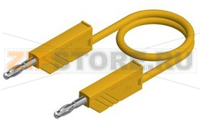 Провод тестовый 2 м, желтый Hirschmann MLN 200/1 YELLOW 