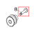 Idler pulley shaft RH and LH Zebra 170PAX4
