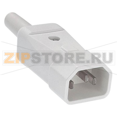 Вилка IEC C14, 10 А, белая, 1 шт Bachmann 915.271 