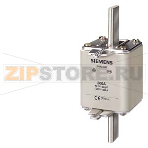 ПЛАВКАЯ ВСТАВКА НИЗКОВОЛЬТНАЯ GL/GG С НЕИЗОЛИРОВАННЫМИ ВЫСТУПАМИ ДЛЯ МОНТ./ДЕМОНТ. ТИПОРАЗМЕР 3, Iном.=425A, Uном.=500В Siemens 3NA3362 