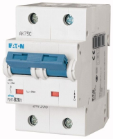 Выключатель автоматический 20А, кривая откл. D, 2 полюса, откл. способ. 25 кА Eaton PLHT-D20/2