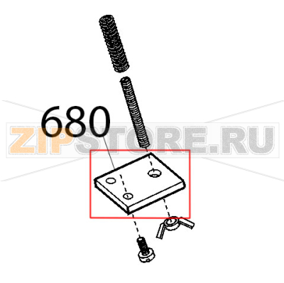 Piastrina tir. motore Sirman Topaz 250 Piastrina tir. motore Sirman Topaz 250Запчасть на деталировке под номером: 680