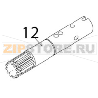 Shaft for change-over toother wheel, s.s. Bear Varimixer AR80 VL-1S