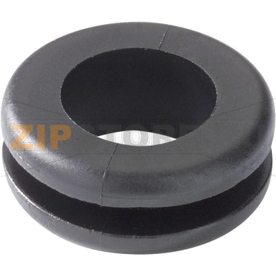 Зажим кабельный 8 мм, черный, 1 шт HellermannTyton HV1208-PVC-BK-M1 