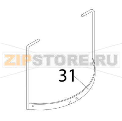 Clamp for safety guard Bear Varimixer AR80 VL-1S Clamp for safety guard Bear Varimixer AR80 VL-1SЗапчасть на деталировке под номером: 31
