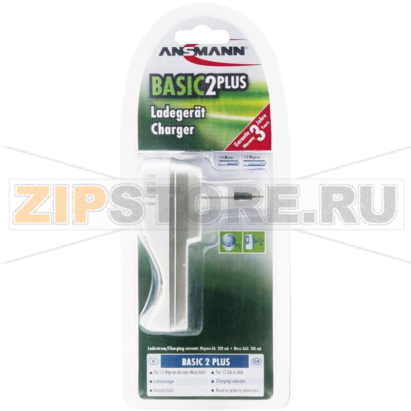 Зарядное устройство 100-200 мА, микро (AAA), миньоны (AA) Ansmann Basic 2 plus 
