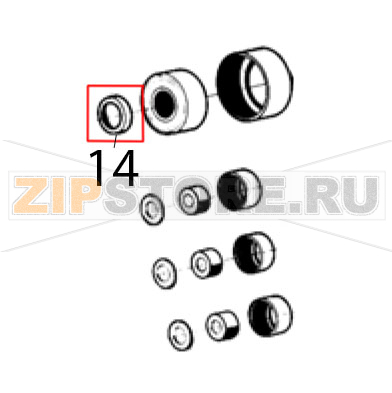 Spacer 3.3 mm Ugolini MT 3 Spacer 3.3 mm Ugolini MT 3Запчасть на деталировке под номером: 14