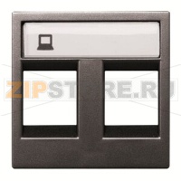 Накладка для двух суппортов/разъёмов, антрацитовая ABB 2CLA221820N1801