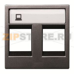 Накладка для двух суппортов/разъёмов, антрацитовая ABB 2CLA221820N1801 