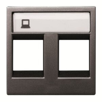 Накладка для двух суппортов/разъёмов, антрацитовая ABB 2CLA221820N1801