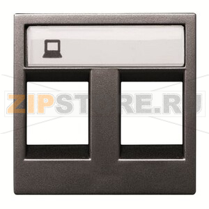 Накладка для двух суппортов/разъёмов, антрацитовая ABB 2CLA221820N1801 