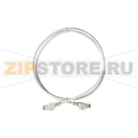 Коммутационный шнур (патч-корд), кат.6 UTP, LSZH, 3м, серый