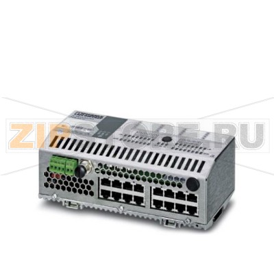 Компактный управляемый коммутатор Ethernet с 16 портами RJ45 Phoenix Contact FL SWITCH MCS 16TX 10/100 Мбит/с.Минимальный заказ: 1 шт.Упаковка: 1 шт.