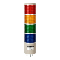 Колонна сигнальная, светодиодная, пластиковая, Ø: 86 мм Autonics MP8C-F4FF-RYGB