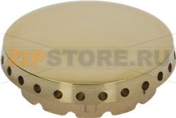 BURNER CAP PRINTED BRASS POLISHED 