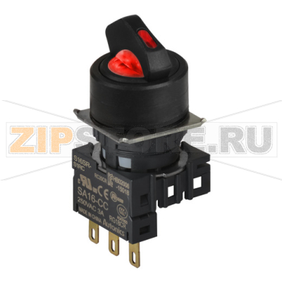 Переключатель селекторный, Ø отверстия: 16 мм Autonics S16SR-S6RC 