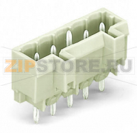 MCS MIDI Вилка THT; 1.0 x 1.0 mm solder pin; прямые; 100% защита от неправильного подсоединения; Шаг контактов 5 мм; 12-пол.; светло-серые Wago 721-142/001-000