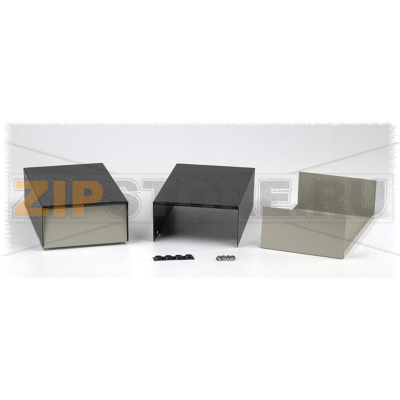 Корпус стальной 64x102x51 мм, серый, черный, 1 шт Hammond 1454C 