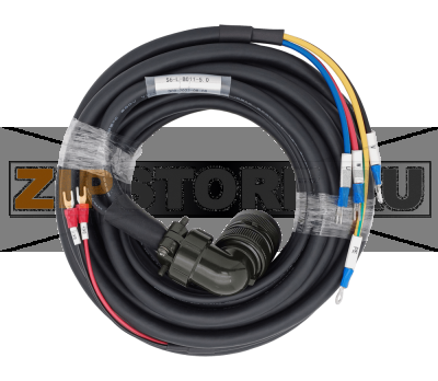Кабель силовой с тормозом 5 м, 380 В, 4-5 кВт Inovance S6-L-B011-5.0 