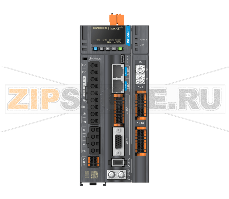 Сервопривод 220 В, 7.6 A, 1 кВт, EtherCAT (FSoE), STO, 1 фаза, IP20 Inovance SV680NS7R6S-GINT 