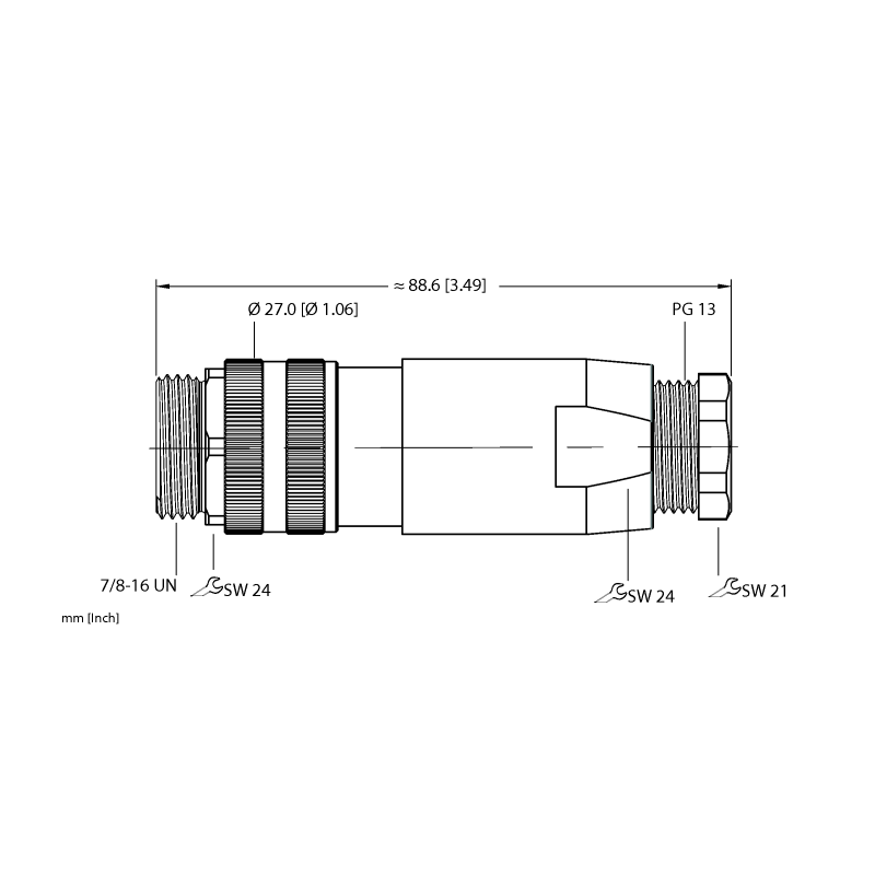 Разъем разборный Turck BS 4141-0/13.5 