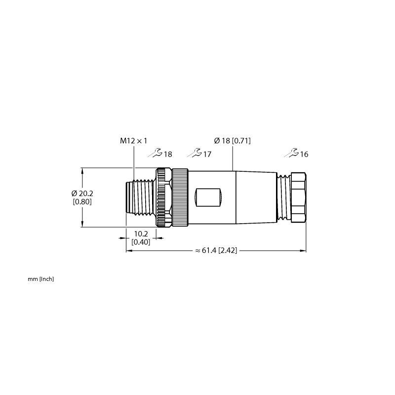 Разъем разборный Turck FW-ERSPM0414-PS-S-0608 