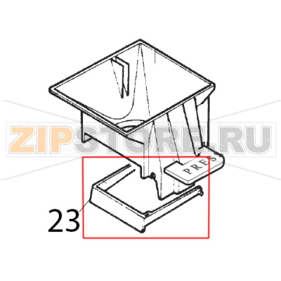 Rasatore x gruppo grigio Saeco Royal Classic Rasatore x gruppo grigio Saeco Royal ClassicЗапчасть на деталировке под номером: 23