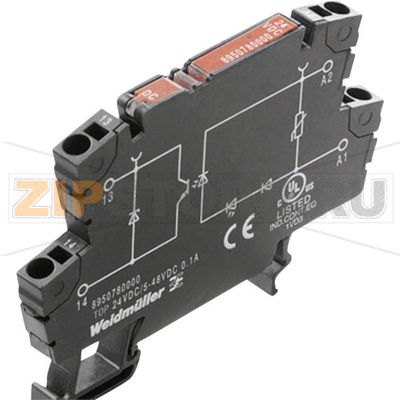 Реле твердотельное 48 В/DC, 1 шт Weidmüller TOP 230VAC/48VDC 0.5A RC 