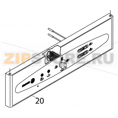Frente cuadro electrico Fagor FI-200 Frente cuadro electrico Fagor FI-200Запчасть на деталировке под номером: 20Название запчасти Fagor на английском языке: Frente cuadro electrico FI-200.