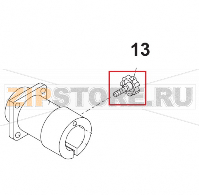 Finger Screw Bear Varimixer RN20 VL-2                                                                               Finger Screw Bear Varimixer RN20 VL-2Запчасть на сборочном чертеже под номером: 13Название запчасти на датском&nbsp;языке: Finger Screw Bear Varimixer RN20 VL-2