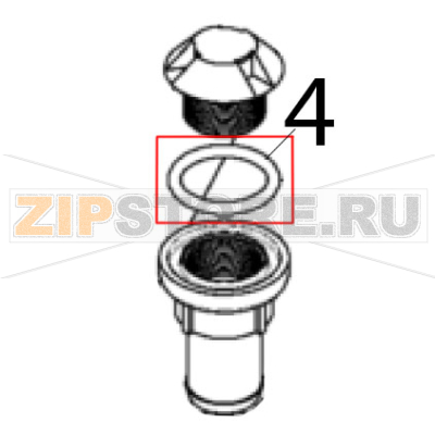 O-Ring Scotsman B 7040 O-Ring Scotsman B 7040Запчасть на деталировке под номером: 4