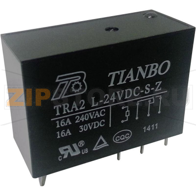 Реле электромагнитное 24 В/DC, 20 А, 1 шт Tianbo TRA2 L-24VDC-S-Z 