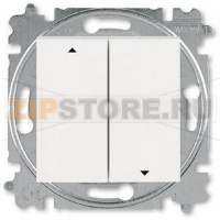 Выключатель жалюзи двухклавишный, без фиксации, жемчуг/ледяной ABB 2CHH598845A6068