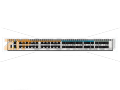 Коммутатор 808 Гбит/с, 24*100/1000M Base-T, 18*10G SFP+, 8*25G SFP28, 2 слота питания Maipu NSS5810-50TXFP 