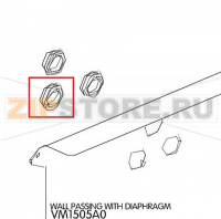 Wall passing with diaphragm Unox XVC 715G